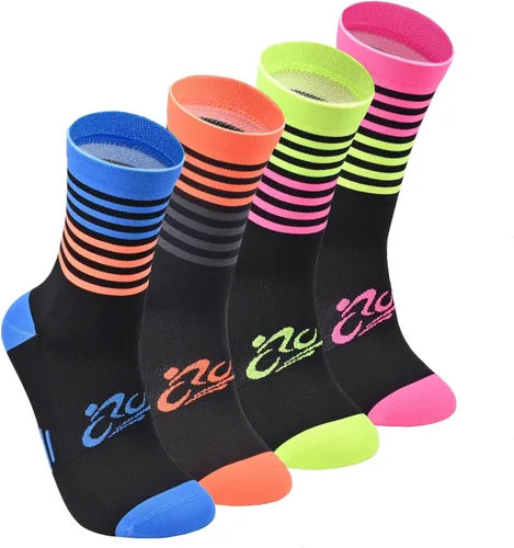 Mens and Womens Anti Odor Blister Resistant Seamless Thin Compression Quarter Crew Athletic Cycling Socks