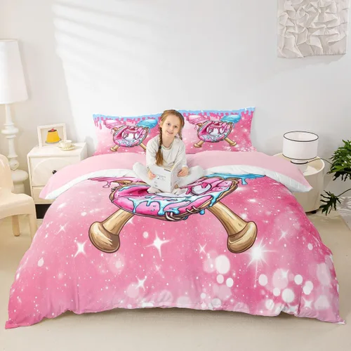 Miniatura 20 de Juego de funda de edredón para niños de fútbol americano, tamaño individual, juego de ropa de cama de fútbol de rugby de llama, decoración