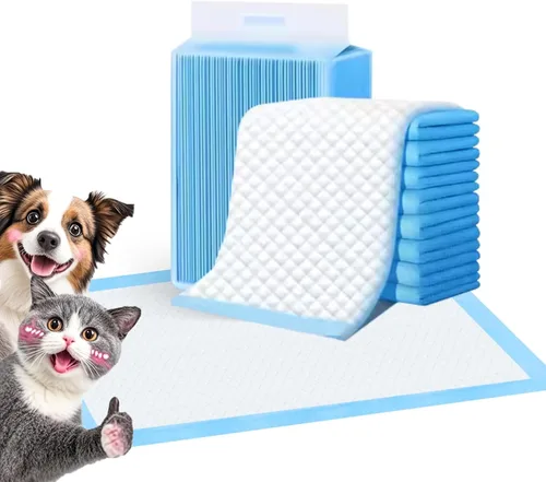 Miniatura 11 de Almohadilla de entrenamiento impermeable súper absorbente para perros y cachorros, almohadilla para mascotas, azul (23.6 x 23.6 pulgadas