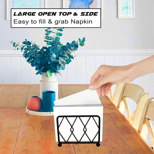 Miniatura 5 de Servilletero - Un elegante dispensador vertical para servilletas de papel, perfecto para cocina, comedor, encimeras y cócteles. Complementa todas