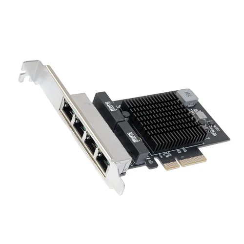 Miniatura 10 de IO CREST Tarjeta Ethernet de 4 Puertos Gigabit M.2 Clave M+B SI-PEX24092