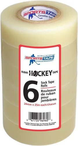 Miniatura 9 de SportsTape - Cinta de hockey multipaquete, transparente, 3 rollos