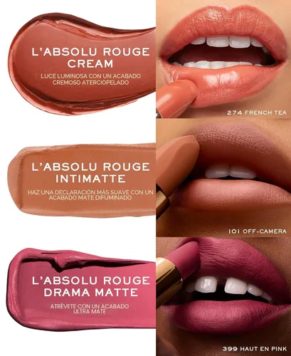 Miniatura 9 de Lancôme L'Absolu Rouge - Lápiz labial hidratante en crema, resistente a las manchas y acabado luminoso, comodidad de hasta 18 horas
