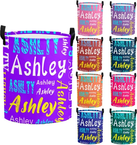 Miniatura 15 de Cesta de lavandería personalizada con nombre, cesta de lavandería plegable con asa para baño, sala de estar, dormitorio Color: 13