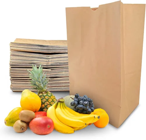 Miniatura 9 de PrimeSaver Bolsas de papel resistentes de 12 x 7 x 17 pulgadas, bolsas de compras grandes de papel kraft marrón para comestibles, venta al por
