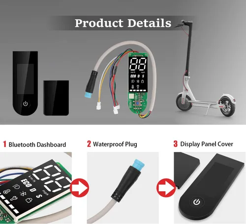 Miniatura 3 de Actualización M365 Pro tablero de instrumentos de reemplazo de la cubierta de circuito compatible con Xiaomi M365 /M365 Pro/M365 Pro 2 Scooter