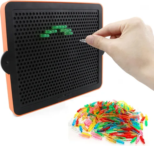 Miniatura 4 de Paquete de recarga de pines y plantillas para usar con tablero luminoso creativo, accesorios de pantalla mágica para niños, juguetes educativos