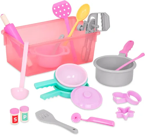 Miniatura 12 de Battat – Play Circle – Juego de Vajilla – Platos, Tazas y Juguetes de Fiesta de Té – Juguetes de Cocina para Niños Pequeños – Juego de Simulación