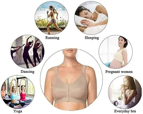 Miniatura 6 de danlein Glodence Brasier para mujeres mayores, brasier Glodence, brasier ajustable Glodence con soporte de pecho multifuncional