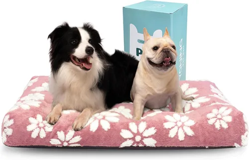 Miniatura 27 de Camas para perros grandes, bonita cama gruesa para perrera, cama mullida para mascotas con funda extraíble lavable y parte inferior antideslizante