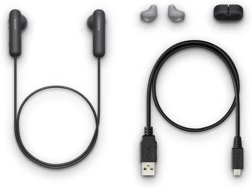 Miniatura 4 de Sony WI-SP500 Auriculares deportivos intrauditivos inalámbricos, auriculares Bluetooth, negro (versión internacional)