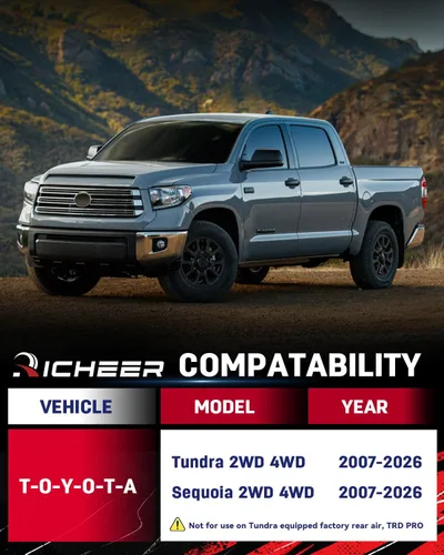 Miniatura 2 de Richeer Kit de nivelación de 5,08 cm Compatible con Tundra 1999-2006, Kit de nivelación y elevación Compatible con Tundra 1999-2006 Espaciadores