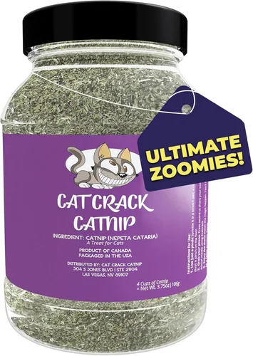 Miniatura 8 de Cat Crack Hierba Gatera, Mezcla de Hierba Gatera Inductora de Zoomies, Hecha en América del Norte y 100% Natural, Tratamientos de Hierba Gatera
