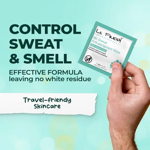Miniatura 6 de La Fresh Travel Lite - Toallitas antitranspirantes y corporales, 200 toallitas desodorantes envueltas individualmente para adultos, hombres