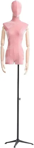 Mannequin Display Stand Female Dressmaker Dummies Show Chest Height-Adjustable Tripod Base for Costume Jewelry Display Stand Dress