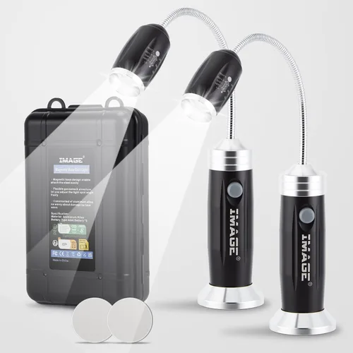 Miniatura 10 de Luz magnética ultrabrillante para parrilla con luces LED superbrillantes, regalos para hombres y padres, luz flexible de cuello de cisne