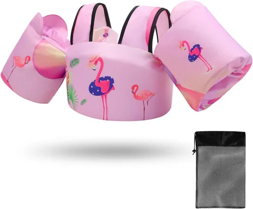 Chaleco de natación para bebés para aprender a nadar, chaqueta de ayuda de natación para bebés de 2, 3, 4, 5 y 6 años, alas de agua para el brazo