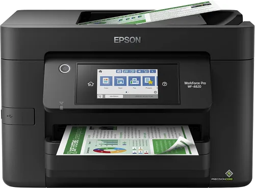 Miniatura 2 de Epson® Workforce® Pro WF-4820 Impresora inalámbrica a color todo en uno, negro, grande y cartucho negro de alta capacidad DURABrite T252 de tinta