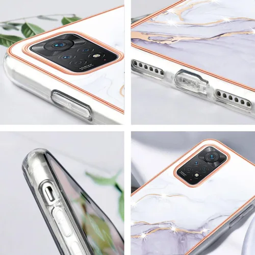 Miniatura 6 de Compatible con Xiaomi Redmi Note 11 Pro Case Marble Case Silicone, Xiaomi Redmi Note 11 Pro Funda de silicona a prueba de golpes delgada antihuellas