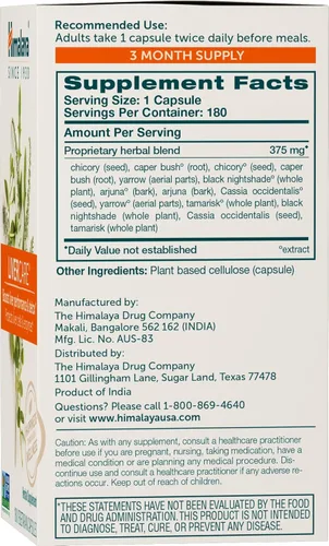 Miniatura 2 de Himalaya Livercare/LIV 52 para limpieza del hígado y desintoxicación 375 mg, 180 cápsulas, 90 Días De Suministro