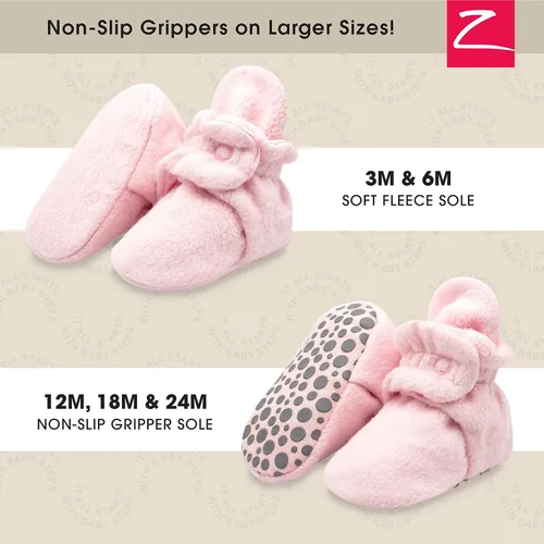 Miniatura 2 de Zutano - Botines unisex de vellón, dos cierres a presión, para bebés de 0 a 24 meses