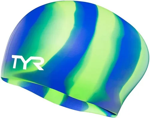 Miniatura 15 de Gorro de natación TYR, de silicona, ideal para pelo largo, no se arruga