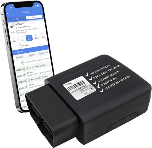 Truview TV500 OBD II, rastreador GPS 4G con SIM global, dispositivo de seguimiento de vehículos confiable y en tiempo real para automóviles,
