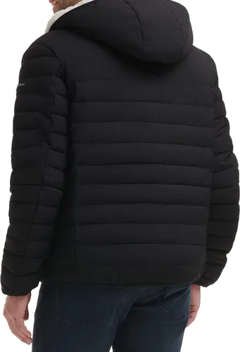 Miniatura 4 de Calvin Klein Men's Hooded Down Jacket Quilted Coat Sherpa Lined