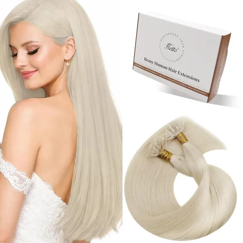 Miniatura 10 de 【Descuento】Hetto - Extensiones de cabello con cinta adhesiva, 40g, extensiones de cabello humano, color rubio ceniza oscuro degradado a rubio medio