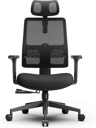 Miniatura 4 de Newtral Silla ergonómica de oficina en casa, silla de escritorio de respaldo alto con soporte lumbar adaptativo único, reposacabezas ajustable