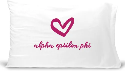 Miniatura 29 de sockprints Funda de almohada Alpha Chi Omega - Nombre de la hermandad con diseño de corazón. Funda de almohada 100% algodón tamaño estándar 20 x 30