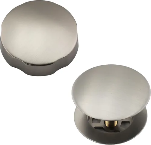 Miniatura 8 de Westbrass A50TE-07 - Moldura de repuesto estándar de 1-1/2 pulgadas para ensamblajes de desagüe de baño de accionamiento por cable, níquel satinado