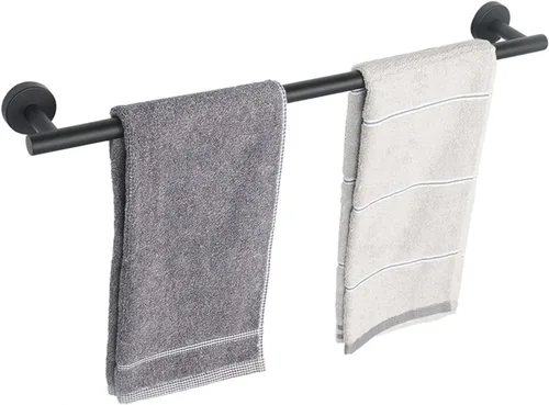 Miniatura 31 de TocTen - Barra de toalla de baño. Soporte de toalla de baño de acero inoxidable grueso SUS304, barra de toalla resistente para cuarto de baño