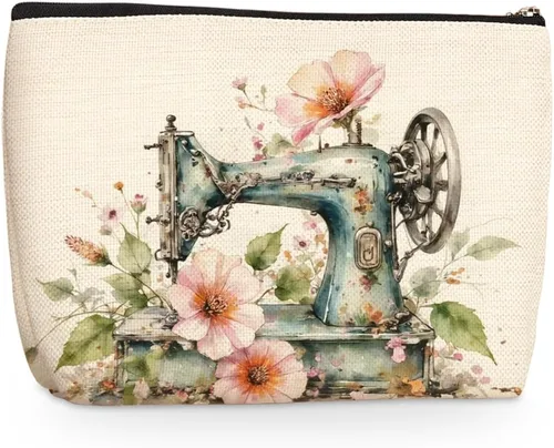 Miniatura 8 de Wenboco Bolsa de cosméticos con temática de ratón de dibujos animados para mujeres, cumpleaños, esta chica corre en aperitivos, bolsa de maquillaje