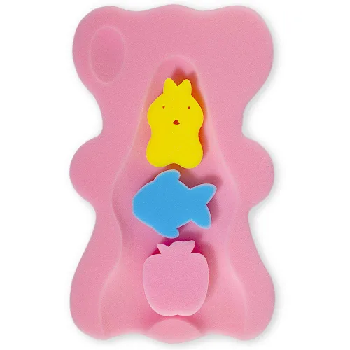 Miniatura 10 de Esponja de baño infantil suave antideslizante alfombra de baño para bebés recién nacidos sin olor (azul)