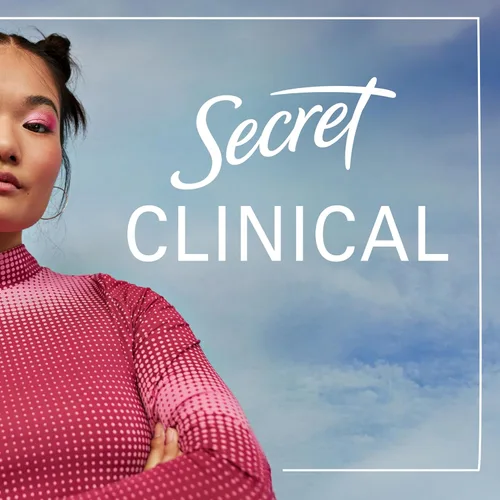 Miniatura 8 de Secret Clinical Strength Antiperspirant Deodorante para mujer, 3X Protección contra el estrés, 72 horas de protección contra el sudor y el olor