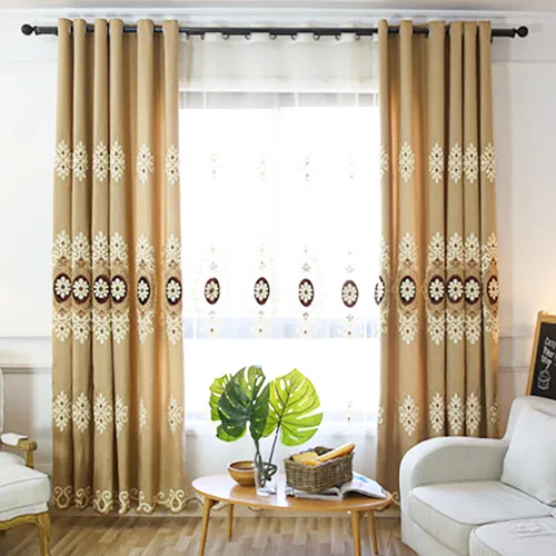 Miniatura 15 de VOGOL Cortinas/Cortinajes/Paneles/Tratamientos Personalizados Simples de Chenilla Jacquard Opacas Elegancia para Ventana para Dormitorio Sala