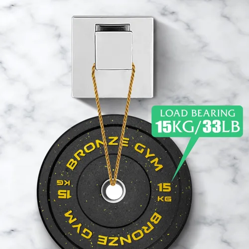 Miniatura 4 de Ganchos para Toallas de Acero Inoxidable Resistente, Ganchos Cuadrados para Bata Montados en la Pared para Baño, Cocina, Dormitorio, Hotel Cromado