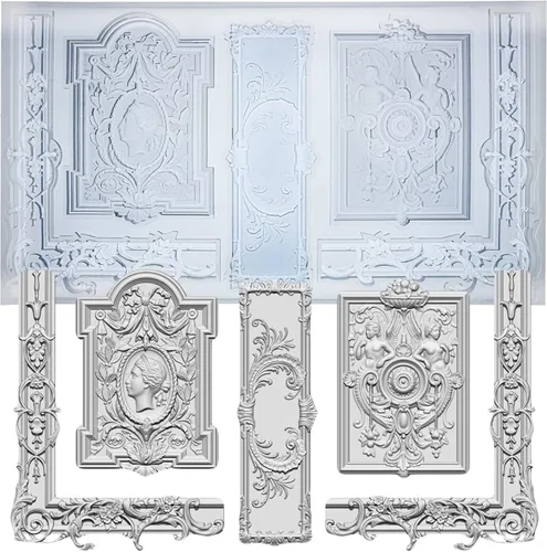 Miniatura 29 de Molde de Arte para Arcilla de Secado al Aire de Policlay, Yeso, Columna Decorativa y Estatua Escultórica Columna y Estatua