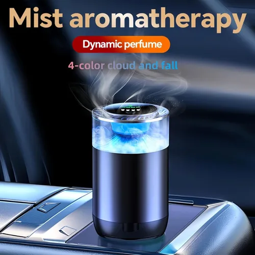Miniatura 3 de Difusor inteligente para automóvil con paquetes de aceite fragante, difusor de aroma con luz colorida, ambientador de aire para automóvil