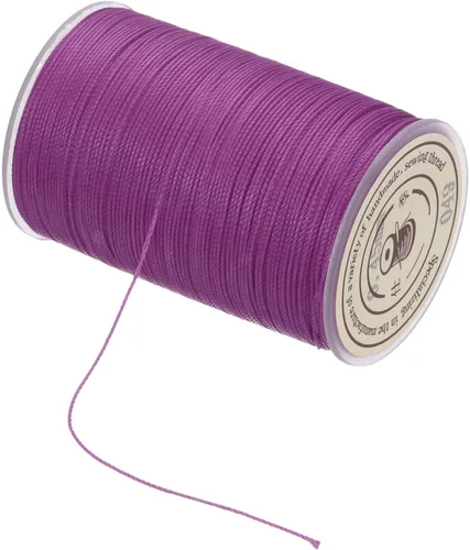 Miniatura 85 de MECCANIXITY Cordón encerado de poliéster encerado de 0.020 in, cuerda de cera de 175 yardas para hacer pulseras, collares, cuentas, joyería y Negro