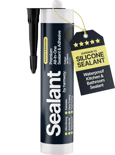 Miniatura 18 de Sellador Adhesivo de Polímero Híbrido Gris Claro para Cocina y Baño 13.1oz Todo en Uno Impermeable Resistente a la Intemperie Pintable