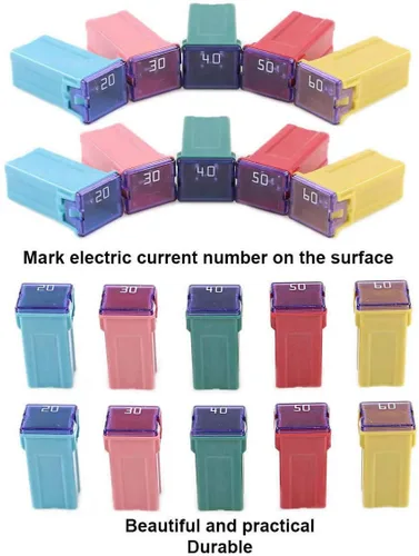 Miniatura 2 de 10 piezas de kit de fusibles JCASE de perfil alto/estándar para automóviles Ford, Chevy/GM, Nissan y Toyota, camiones, furgonetas, coches