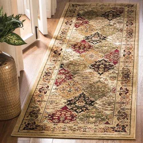 Miniatura 19 de SAFAVIEH Lyndhurst Collection LNH221C - Alfombra cuadrada de 8 pies multicolor / beige tradicional oriental, no desprende pelusa, para sala
