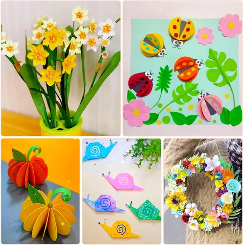 Miniatura 6 de IOOLEEM Papel de origami, 200 hojas, papel de origami negro, cuadrado de 6 pulgadas, papel de color de doble cara.