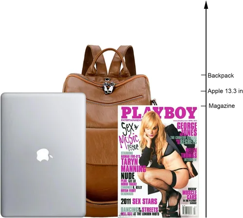 Miniatura 41 de Mochila de moda para mujer, impermeable, bolsa de viaje, bolsa de hombro convertible para mujer