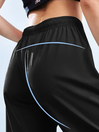 Miniatura 2 de Pantalones de senderismo para mujer, ligeros, cómodos, transpirables, de secado rápido, elásticos, con bolsillo con cremallera