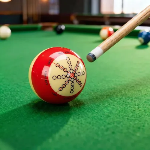 Miniatura 2 de Billiard Training Cue Ball, 8A Grade Dual-Sided Beginner & Advanced Training Balls for Pool Table, 2-1/4" Standard Dot Practice Ball, Accessory for