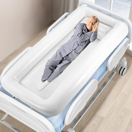 Miniatura 4 de Bañera inflable médica, bañera de cama, bomba de aire eléctrica Bañera de PVC, ducha de cama para pacientes con tina reducida