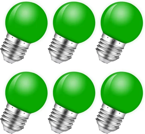 Miniatura 10 de Bombilla de luz nocturna, bombillas LED de 1 W, bombillas G14 G45 E26, bombillas de ahorro de energía, equivalente a 5 W, blanco frío de 6500 K